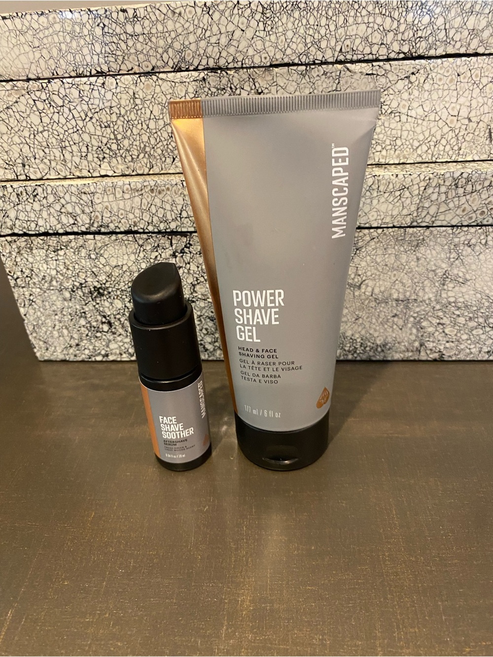 Manscaped Power Shave Gel & Face Soother - Gray/Bronze